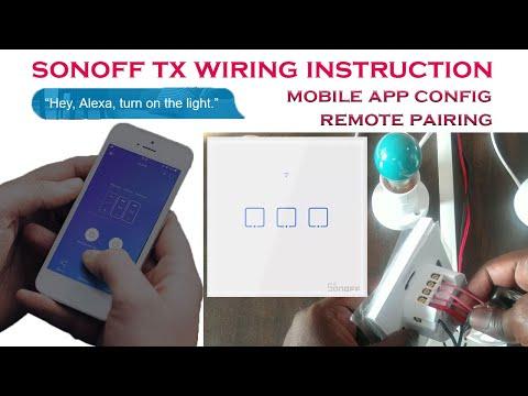 SONOFF SMART SWITCH TX-T0EU3C-1